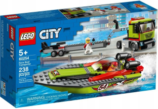 Lego 60254 City Transporter pretekársky čln