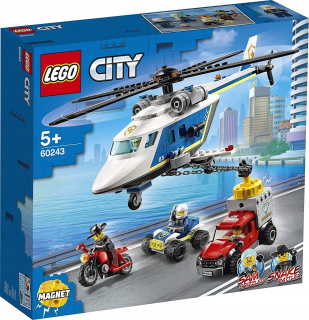 Stavebnica - Lego City 60243 Policajný vrtuľník a van