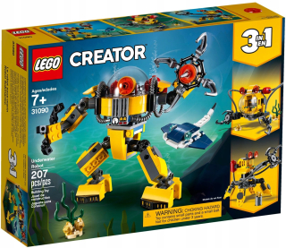 Stavebnica - LEGO CREATOR 3 v 1 podvodný robot 31090