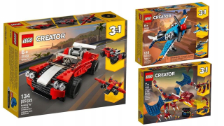 Stavebnica - LEGO CREATOR SYSTEMS 3 1 31100 + 31099 + 31102