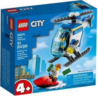 LEGO City 60275 Policajný vrtuľník vodného priestoru 4+