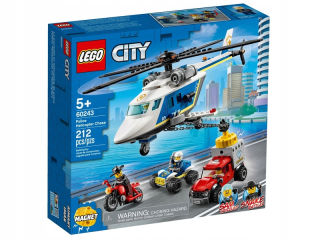 Stavebnica - Lego City Polícia Chase Helicopter 60243