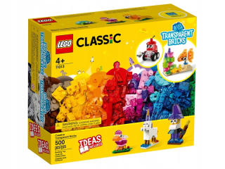 Stavebnica - Classic LEGO Creative transparentné bloky 11013