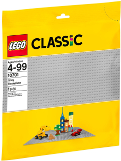 Stavebnica - Lego Classic šedá konštrukcia doska 10701