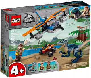 Stavebnica - LEGO DINOSAURS Velociraptor 75942 Plane záchranný
