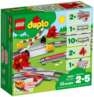 Stavebnica - Lego Duplo 10882 Railroad Tracks