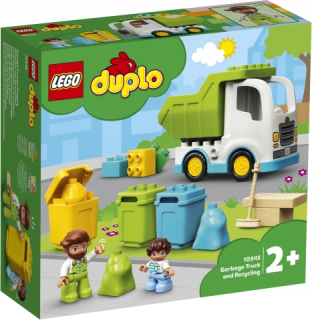 Stavebnica - LEGO DUPLO 10945 Smetiarske auto a recyklácia