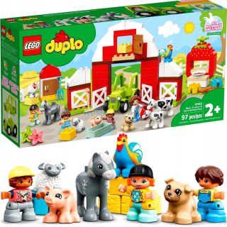 Stavebnica - LEGO DUPLO 10952 Stodola Traktor Farma