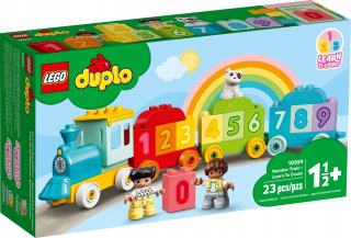 Stavebnica - LEGO vlak 10954 cyferkami science počítanie