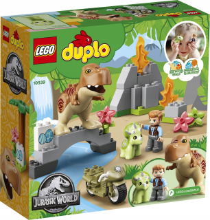 Stavebnica - LEGO DUPLO Escape Tyrannosaur a TricERATOP 10939
