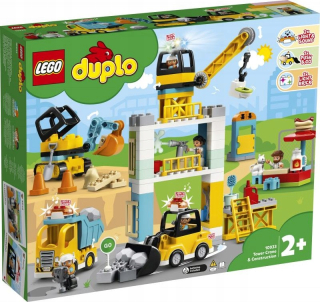 Stavebnica - Lego Duplo Tower Crane a stavebníctvo 10933