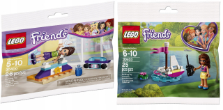 Stavebnica - Lego priatelia 30400 + 30403 tyč, kontrolované Łódź