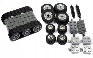 Stavebnica - Lego Húsenice Kolesá Kolesá nápravy pneumatík Podvozok New