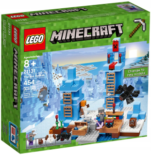 Minecraft  - Lego Minecraft 21131 Ice Spikes Steve Spider 24h