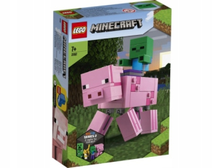Minecraft - Lego minecraft bigfig prasa a malé zombie 21157