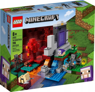 Minecraft - Lego Minecraft zničený portál