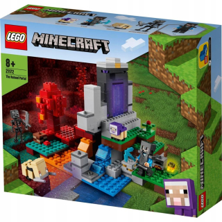 Stavebnica - LEGO Minecraft Destroyed Portal 21172