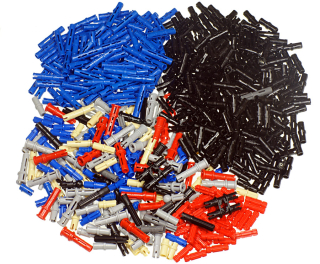 Stavebnica - LEGO TECHNIC 659szt hmoždinky / PIN / čap / čapy