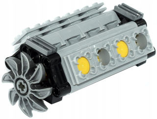 Stavebnica - Lego Technic V8 blok motora 2852 2851 32333 41530