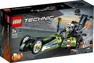 Stavebnica - LEGO Technic Dragster Hot Rod 2v1 Racer 42103
