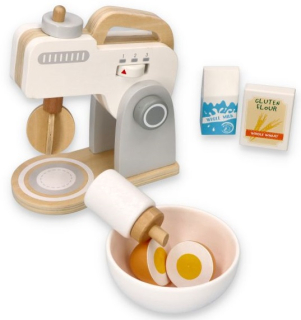 Lelin WOODEN MIXER ROBOT KUCHYŇA + príslušenstvo