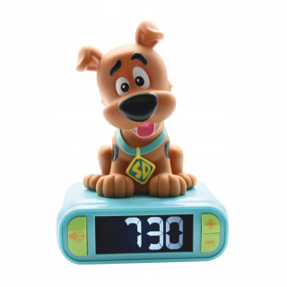 Detské hodiny do izby - Lexibook Scooby-Doo Elektronické budíkové budíky nočná lampa pre deti LED dióda