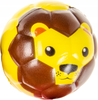 LG Dovoz stres Ball Lion 6,5 cm žlto-hnedý