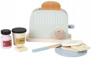 LITTLE DUTCH WOODEN TOASTER s príslušenstvom