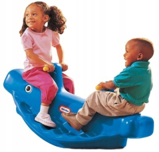 Little Tikes 4879 Whale Rocking Modrá