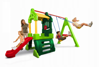 Hojdačka pre deti - LITTLE TIKES Detské ihrisko Swing Clubhouse 171093