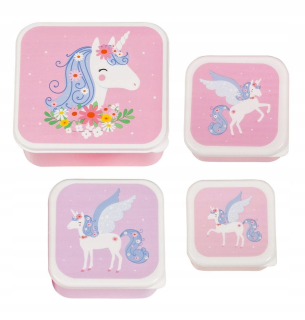 LLC Snack kontajnery Lunchbox Pink Set
