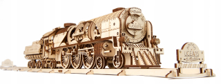 Lokomotíva Ugears Model Moving Puzzle 3D Wood