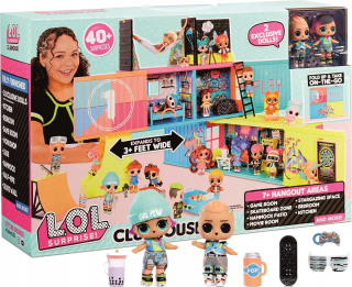 LOL bábiky - LOL PREKVAPENIE DOM klubovni 2 Dolls 569404