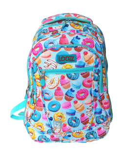 Školský batoh - LOOZ School Backpack 3 Premium Donuts Chambers