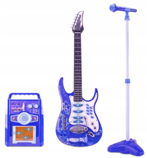 LT203 elektrická gitara pre deti mikrofón Big