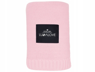 Prikrývka, prehozy na posteľ - Lullalove bambusová prikrývka 80x100 cm Pink Swaddle