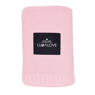 Prikrývka, prehozy na posteľ - Lullalove prikrývka ružová bambusová prikrývka 80x100