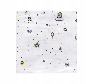 Prikrývka, prehozy na posteľ - Lullalove Musinowe Vozidlo 100x100 princezná