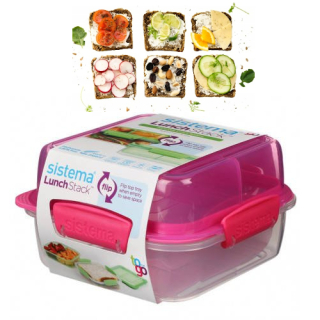 Lunchbox SISTEMA bento raňajky box sendviče