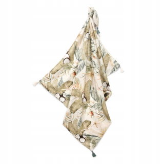 Prikrývka, prehozy na posteľ - La Millou Bamboo Swaddle King Veľkosť Boho Coco