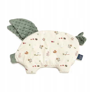 Detský vankúš - La Millou Sleepy Pig Farmland Khaki vankúš