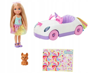 Chelsea dúha Barbie bábika set