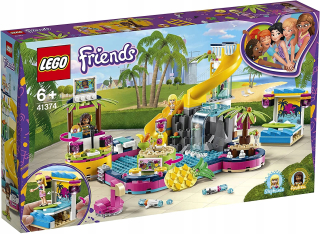 Stavebnica - LEGO 41374 PRIATELIA strana Andrei v bazéne