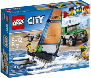 Stavebnica - LEGO 60149 Mesto Širší doštičky 4x4 s katamaránom