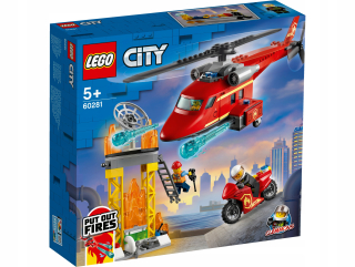 Stavebnica - Lego City Hasičský záchranný vrtuľník záchranný 60281