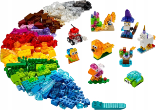 Stavebnica - Lego Classic Creative priehľadné kocky 11013