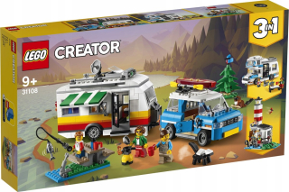 Stavebnica - Lego Creator Dovolenkový kemp s rodinou 3v1 31108