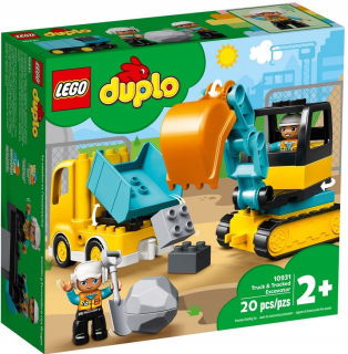 Stavebnica - Lego Duplo 10931 nákladných a rýpadlo