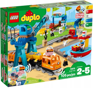 Stavebnica - Lego Duplo Mesto nákladný vlak 10875