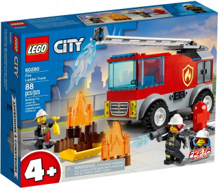 Stavebnica - Lego City 60280 Hasičský voz s rebríkom 4+ 88 ELEM